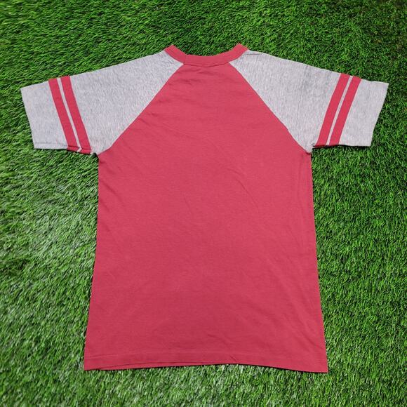 VTG 80s Alabama Crimson Tide T-Shirt Mens XS Womens S Raglan - Picture 7 of 12